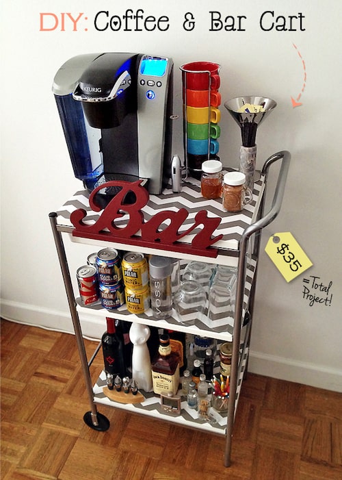 DIY Coffee Cart - Liz Marie Blog