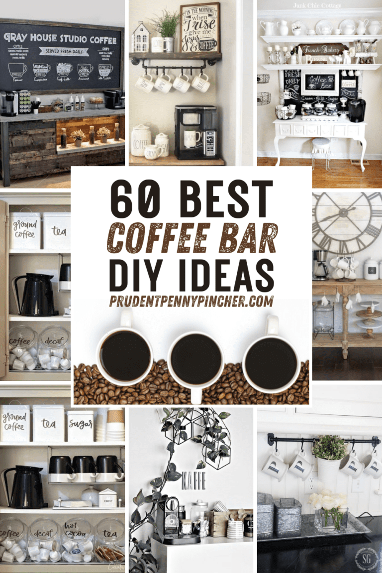 60 Best DIY Home Coffee Bar Ideas - Prudent Penny Pincher