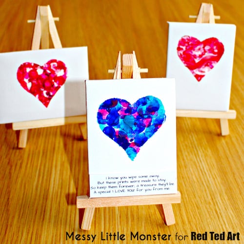 Puffy Paint Recipe (& a Heart Garland for Valentine's Day) - Red Ted Art -  Kids Crafts