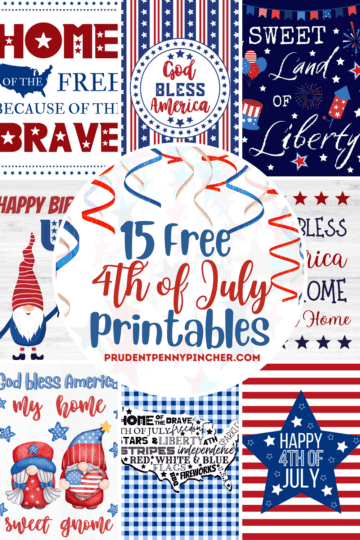 15 Free 4th of July Printables - Prudent Penny Pincher