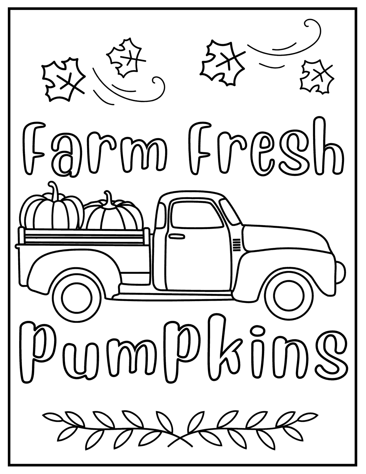 autumn coloring pages free