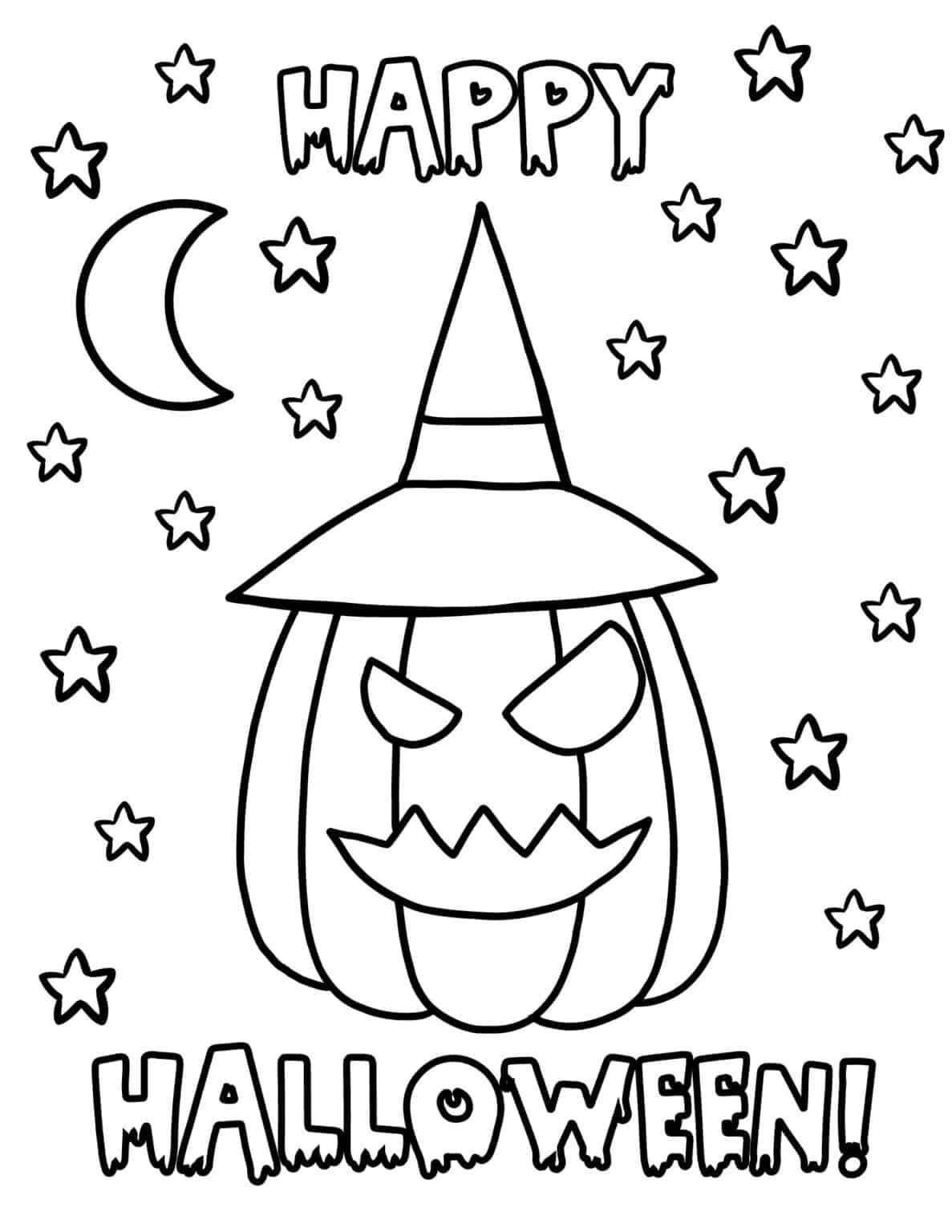 Free Pumpkin Coloring Pages - Prudent Penny Pincher