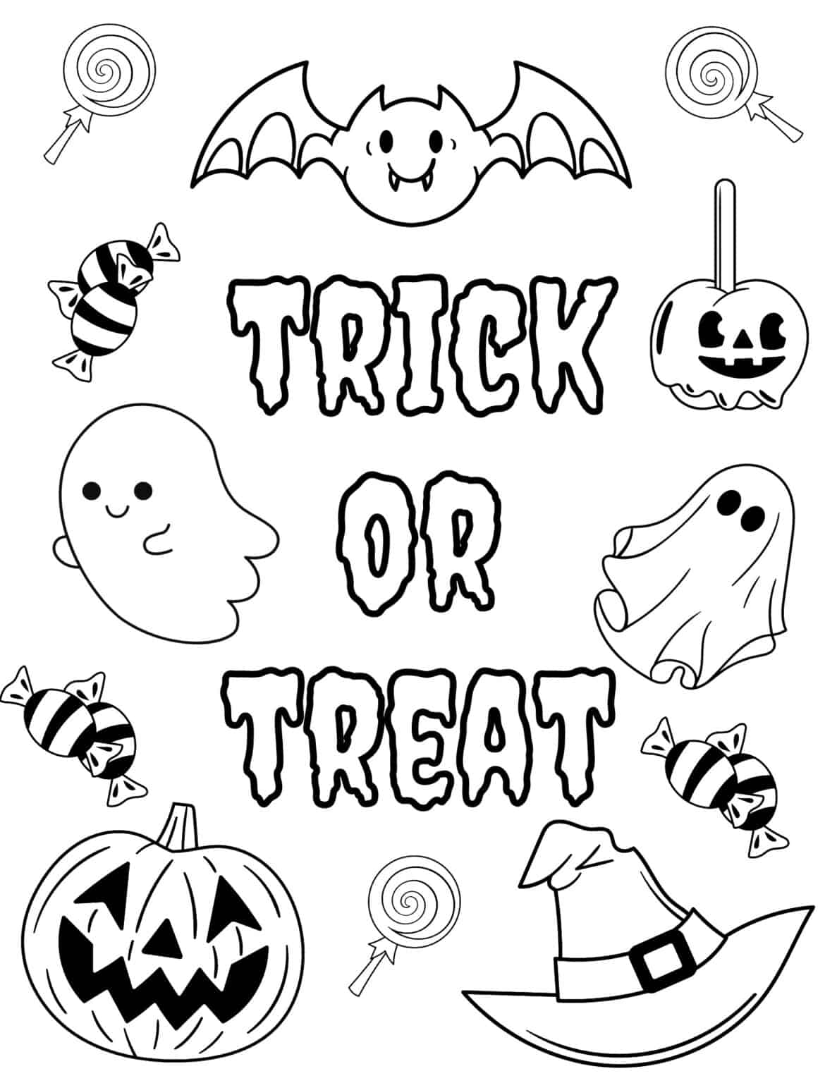 40 Free Halloween Coloring Pages for Kids and Adults - Prudent Penny ...