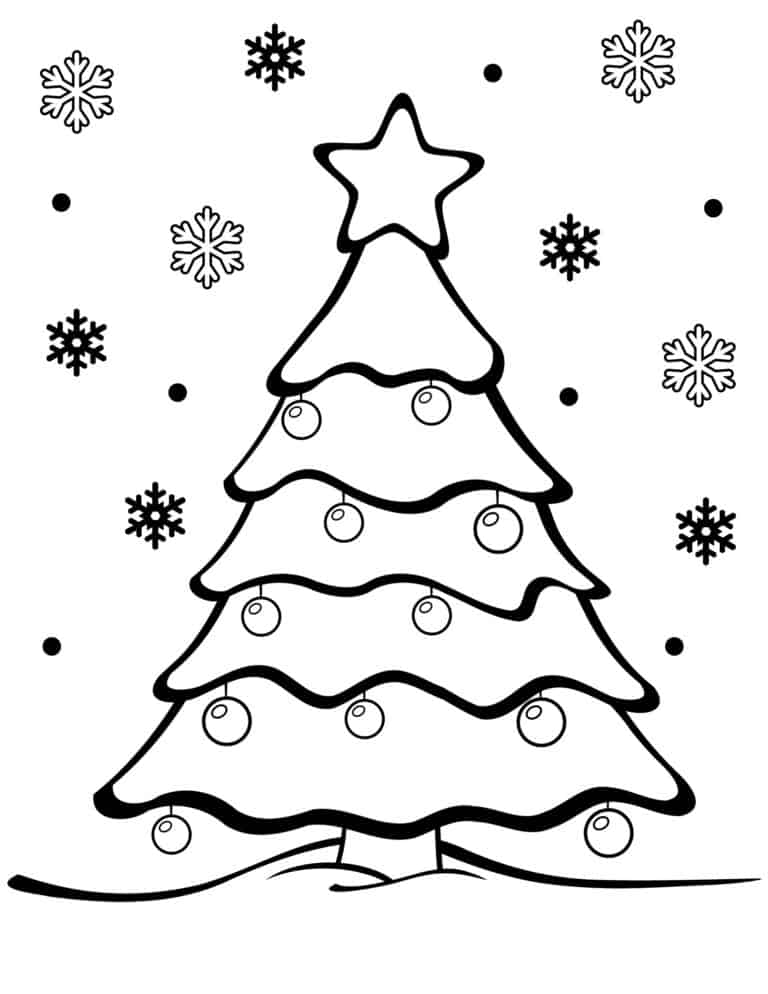 50 Free Christmas Coloring Pages for Kids - Prudent Penny Pincher