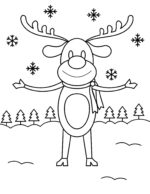 30 Free Printable Reindeer Coloring Pages for Kids - Prudent Penny Pincher