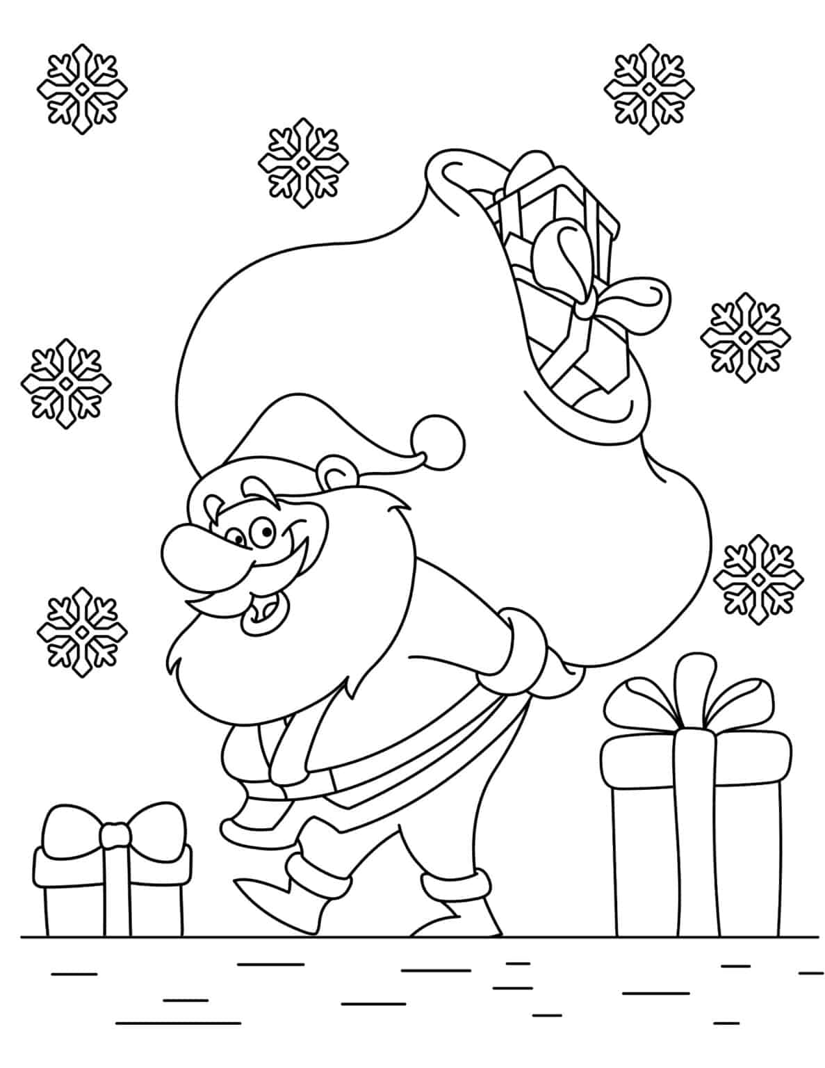 150 Free Christmas Coloring Pages for Kids - Prudent Penny Pincher