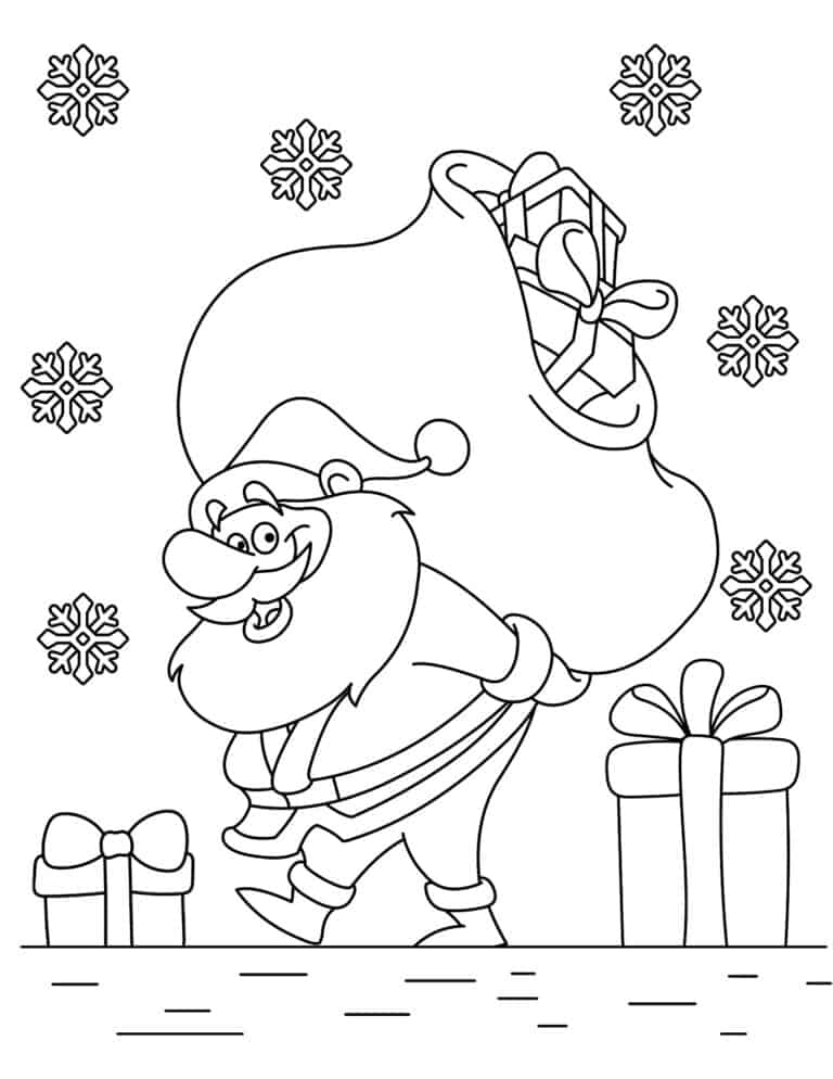 150 Free Christmas Coloring Pages For Kids - Prudent Penny Pincher