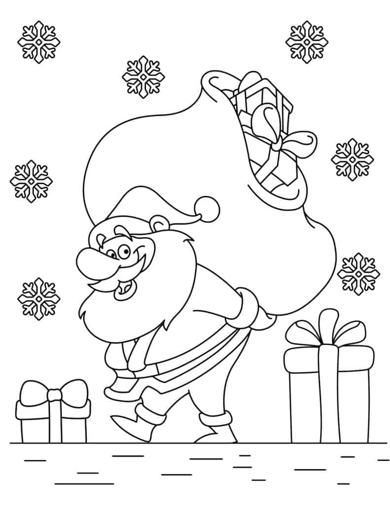 150 Free Christmas Coloring Pages for Kids - Prudent Penny Pincher