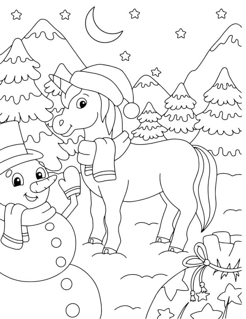 50 Free Christmas Coloring Pages for Kids - Prudent Penny Pincher