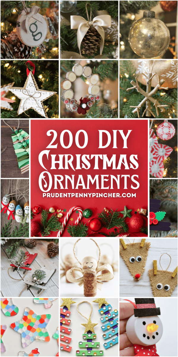 200 Homemade DIY Christmas Ornaments - Prudent Penny Pincher