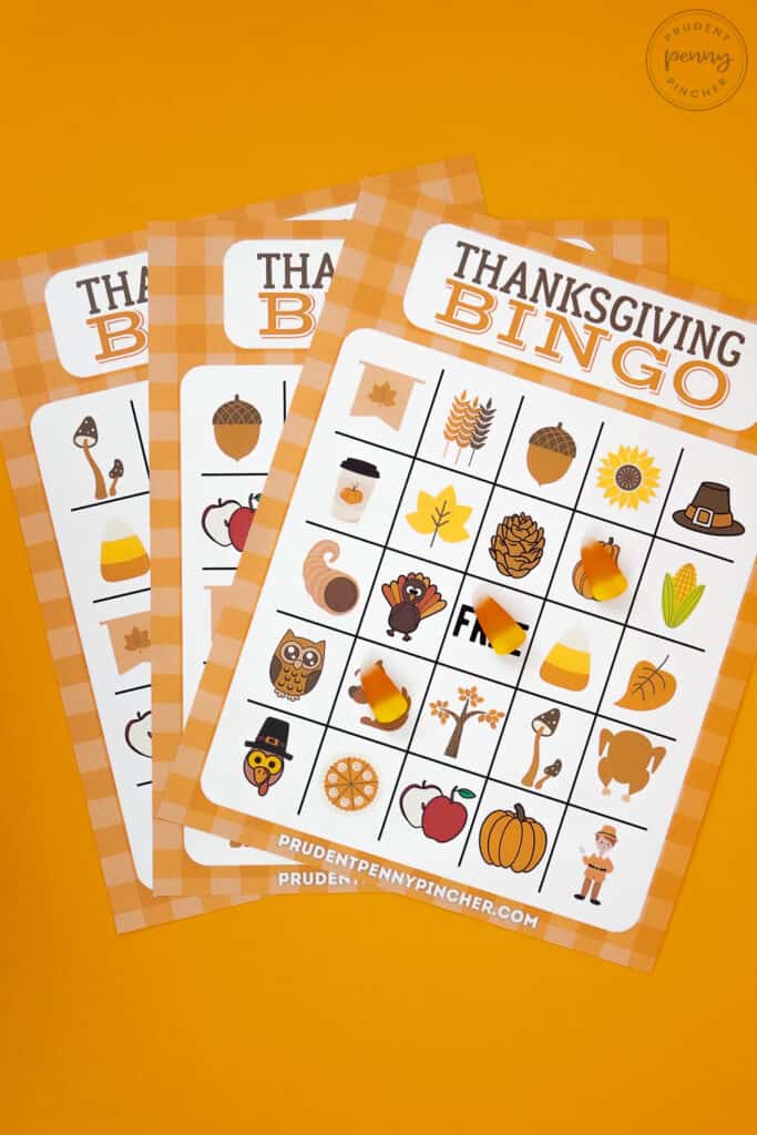 10 Free Thanksgiving Bingo Printable Game - Prudent Penny Pincher