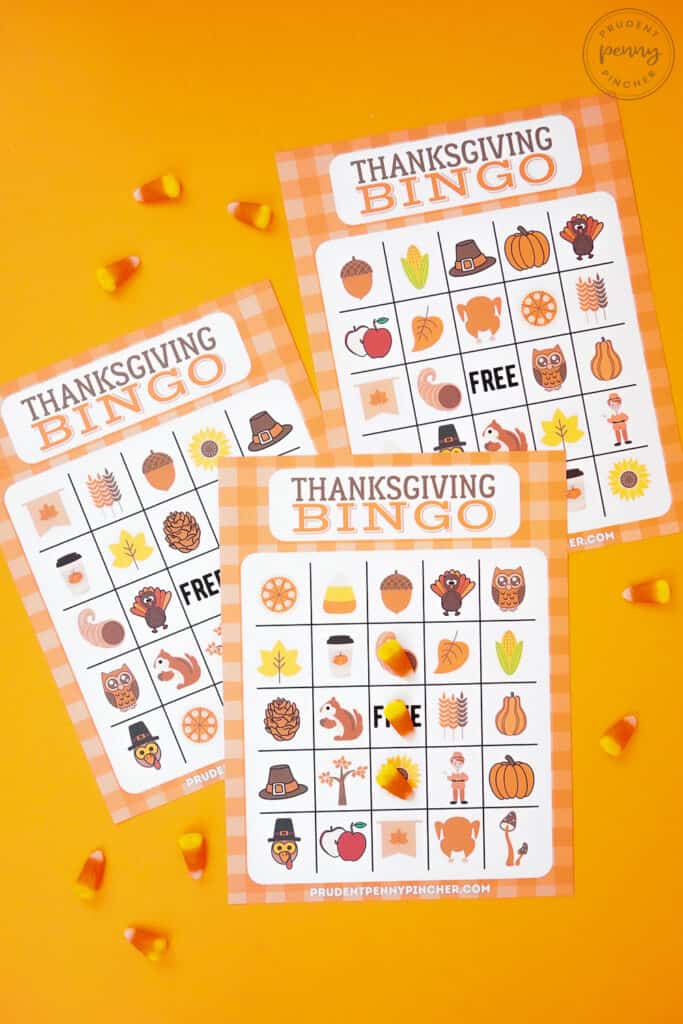 10 Free Thanksgiving Bingo Printable Game - Prudent Penny Pincher