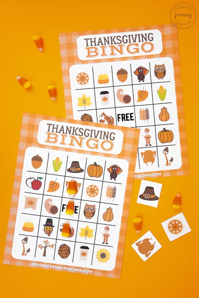 10 Free Thanksgiving Bingo Printable Game - Prudent Penny Pincher