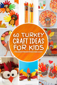 60 Thanksgiving Turkey Crafts for Kids - Prudent Penny Pincher