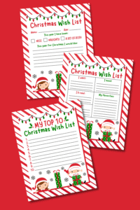 10 Free Christmas Wish List Printables for Kids - Prudent Penny Pincher