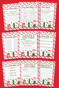 10 Free Christmas Wish List Printables for Kids - Prudent Penny Pincher