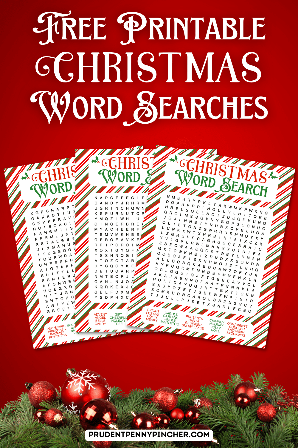 Free Christmas Word Search Printables For Kids And Adults Prudent Penny Pincher