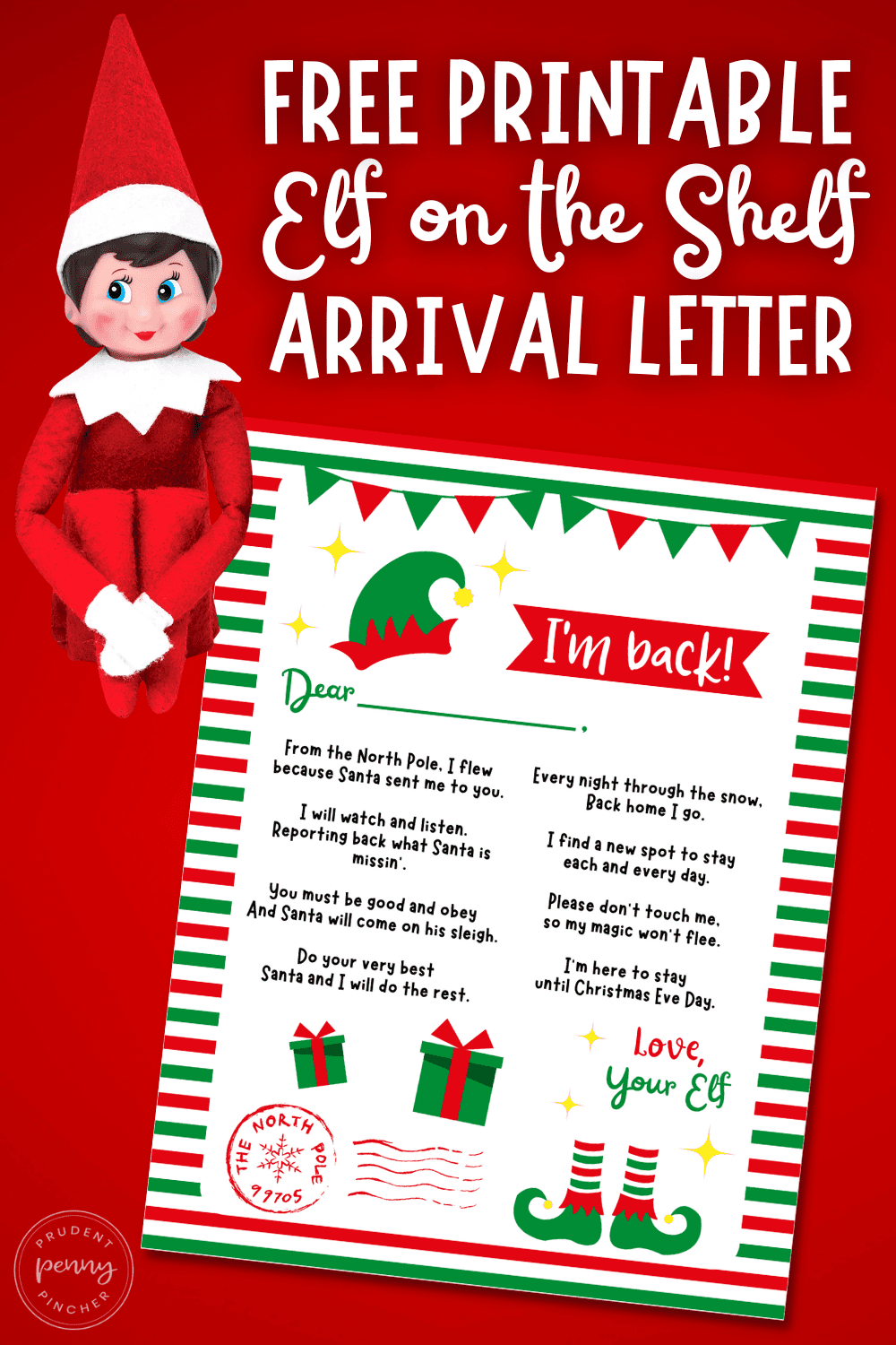 Elf on the Shelf Free Printable Arrival Letter · opsafetynow