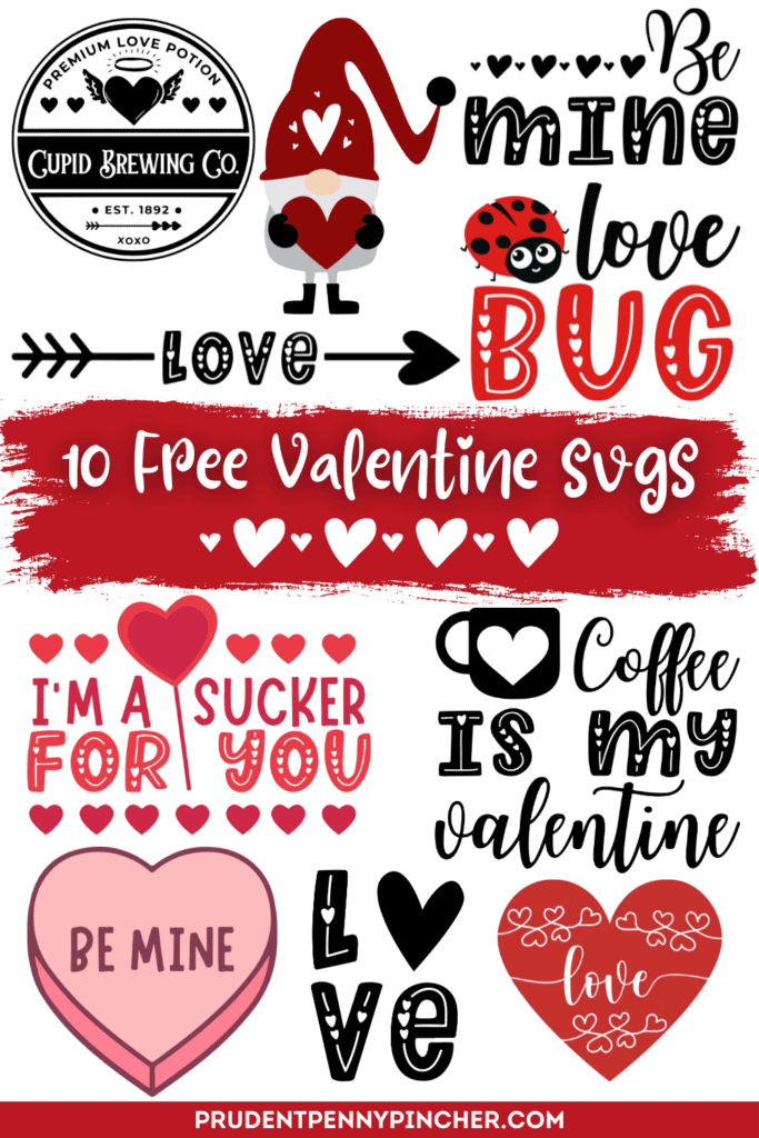 10 Free Valentine's Day SVG Files - Prudent Penny Pincher