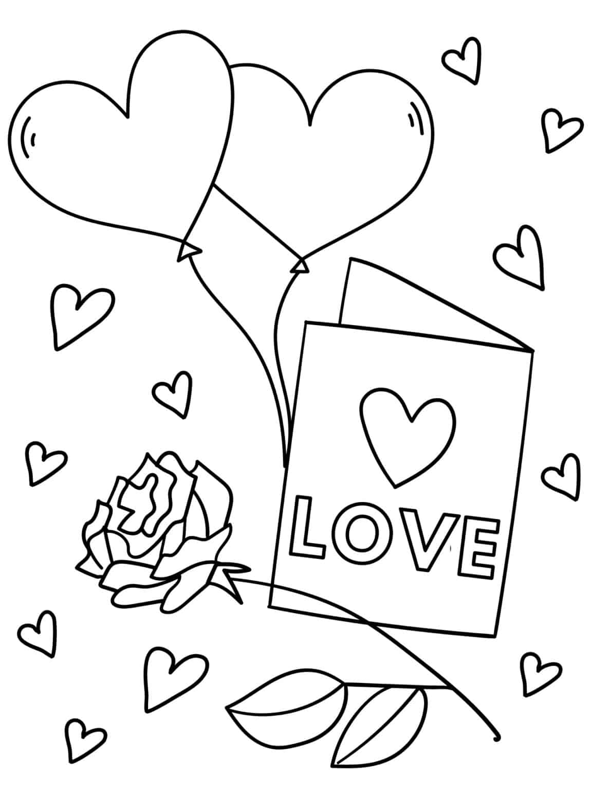 20 Free Valentine's Day Coloring Pages for Kids - Prudent Penny Pincher