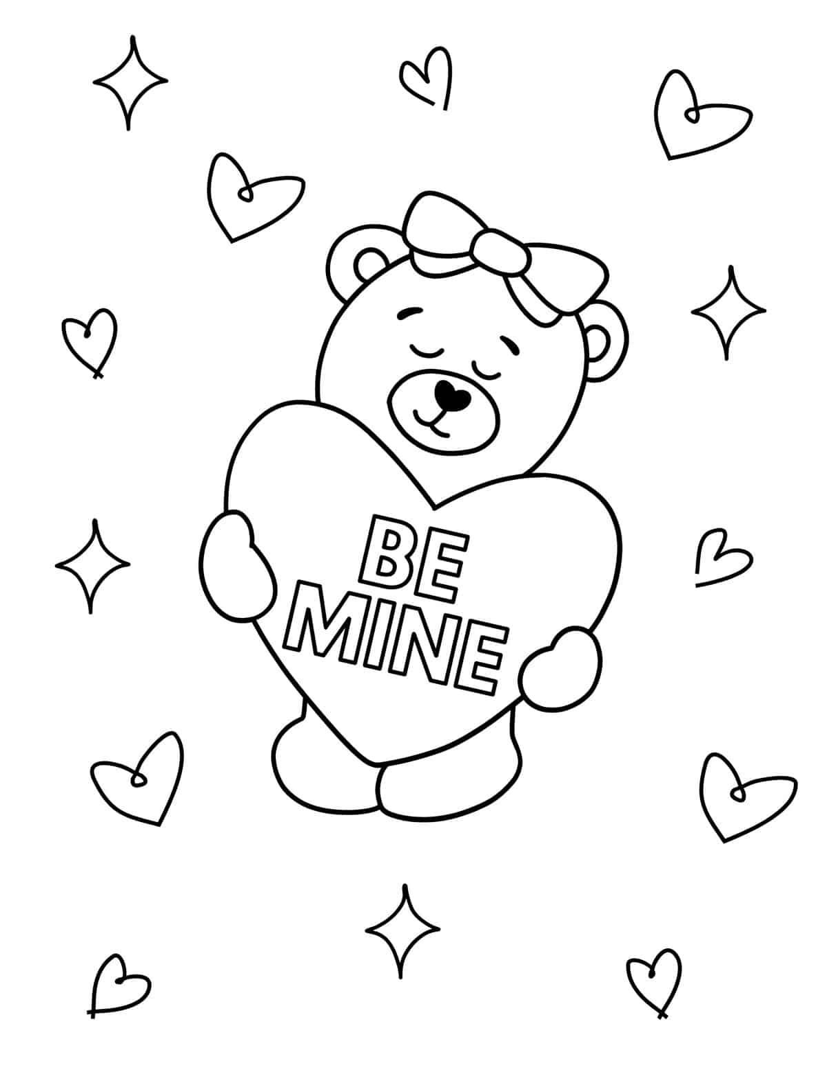 50 Free Valentine Coloring Pages For Kids 2024 