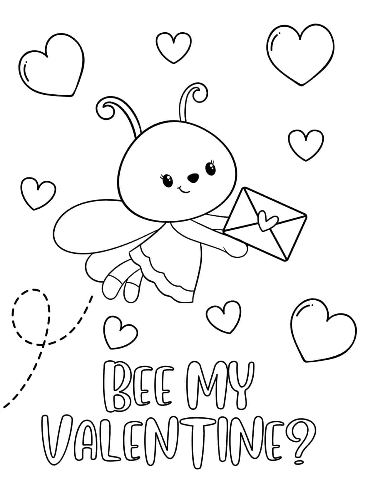 20 Free Valentine's Day Coloring Pages for Kids - Prudent Penny Pincher