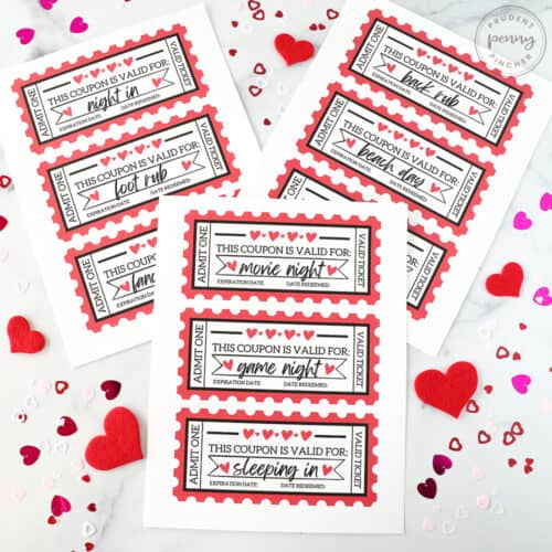 Free Printable Love Coupons for Him - Prudent Penny Pincher