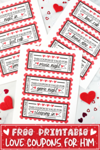 Free Printable Love Coupons for Him - Prudent Penny Pincher