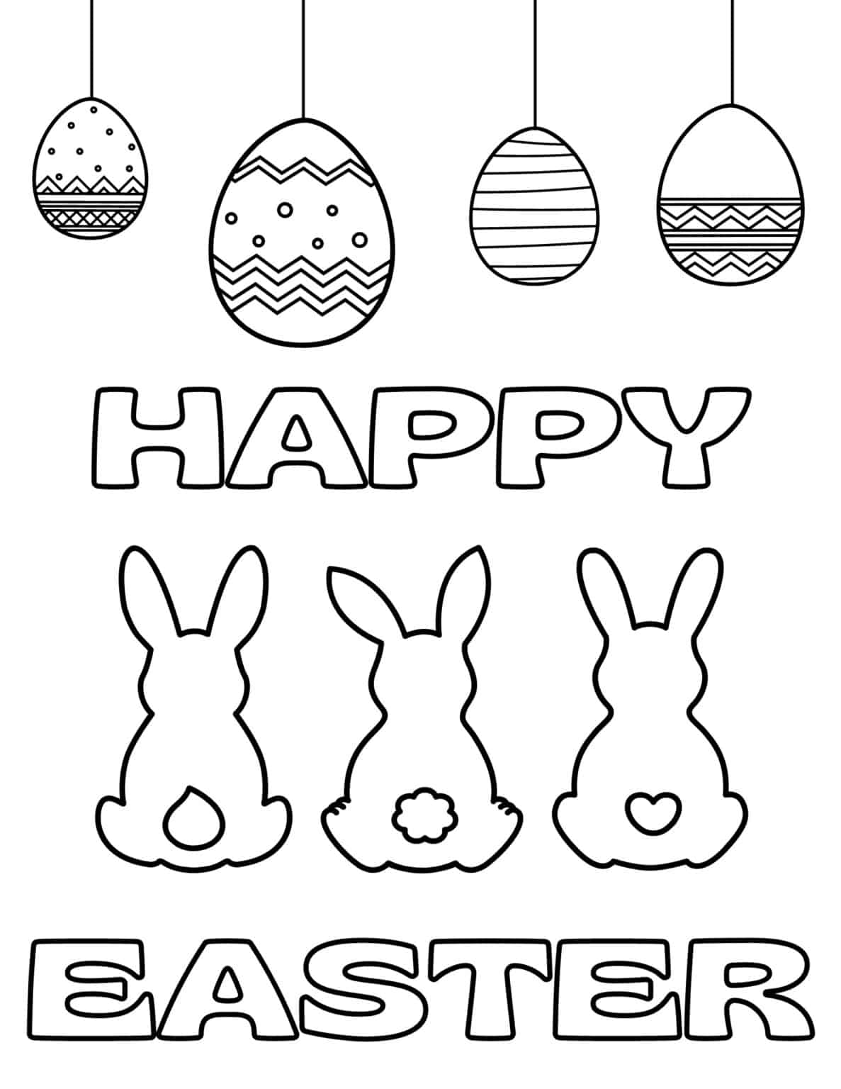 20 Free Printable Easter Coloring Pages for Kids - Prudent Penny Pincher
