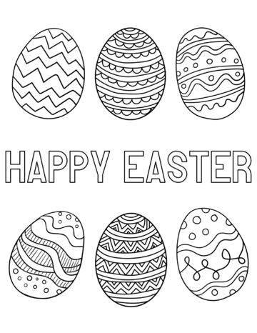 20 Free Printable Easter Coloring Pages for Kids - Prudent Penny Pincher