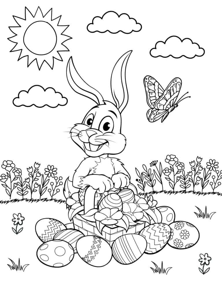 25 Free Printable Easter Coloring Pages for Kids - Prudent Penny Pincher