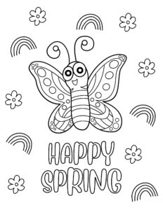 30 Free Spring Coloring Pages for Kids - Prudent Penny Pincher