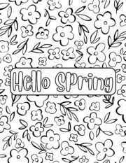 20 Free Spring Coloring Pages for Kids and Adults - Prudent Penny Pincher