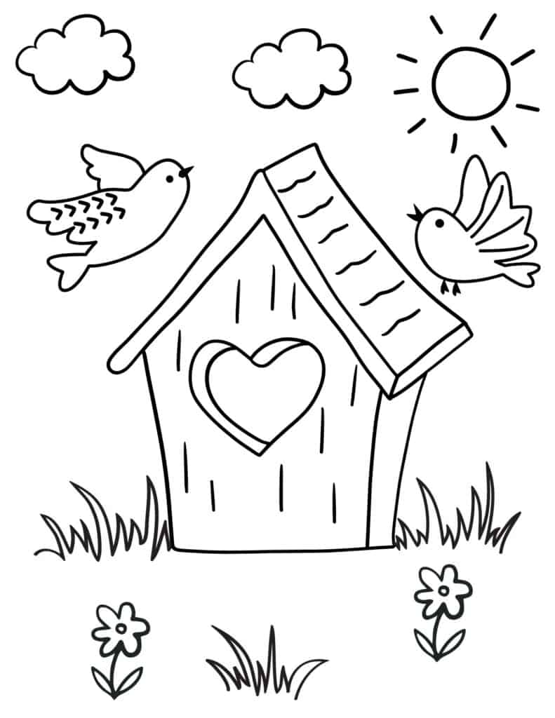 Spring Coloring Pages for Kids Ages 4-12 - Printable and High