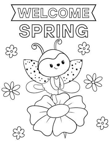 30 Free Spring Coloring Pages for Kids - Prudent Penny Pincher