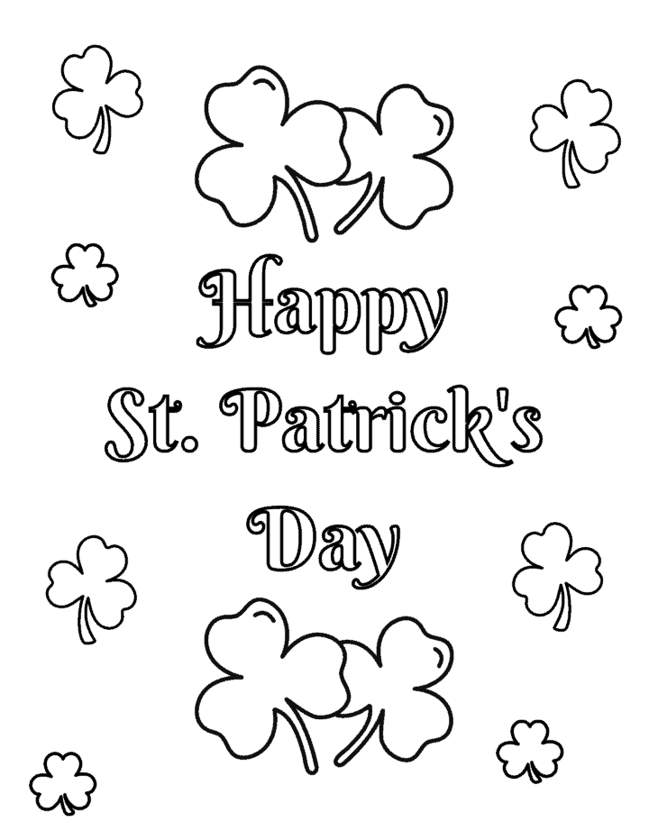 20 Free St Patrick's Day Coloring Pages for Kids - Prudent Penny Pincher