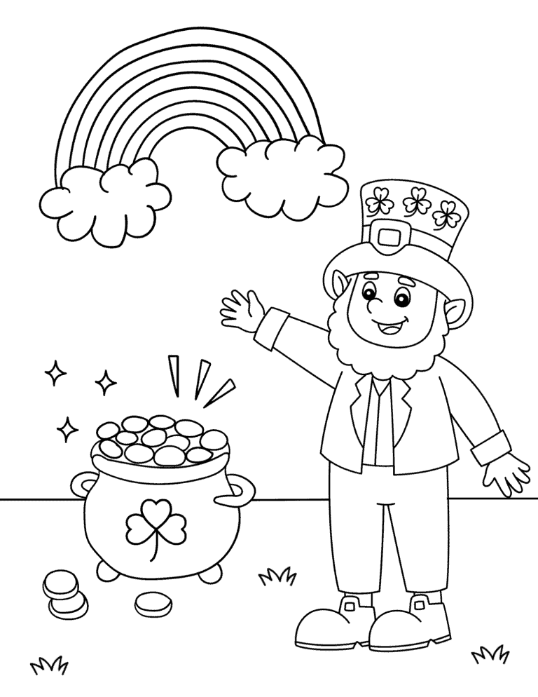 20 Free St Patrick's Day Coloring Pages for Kids - Prudent Penny Pincher