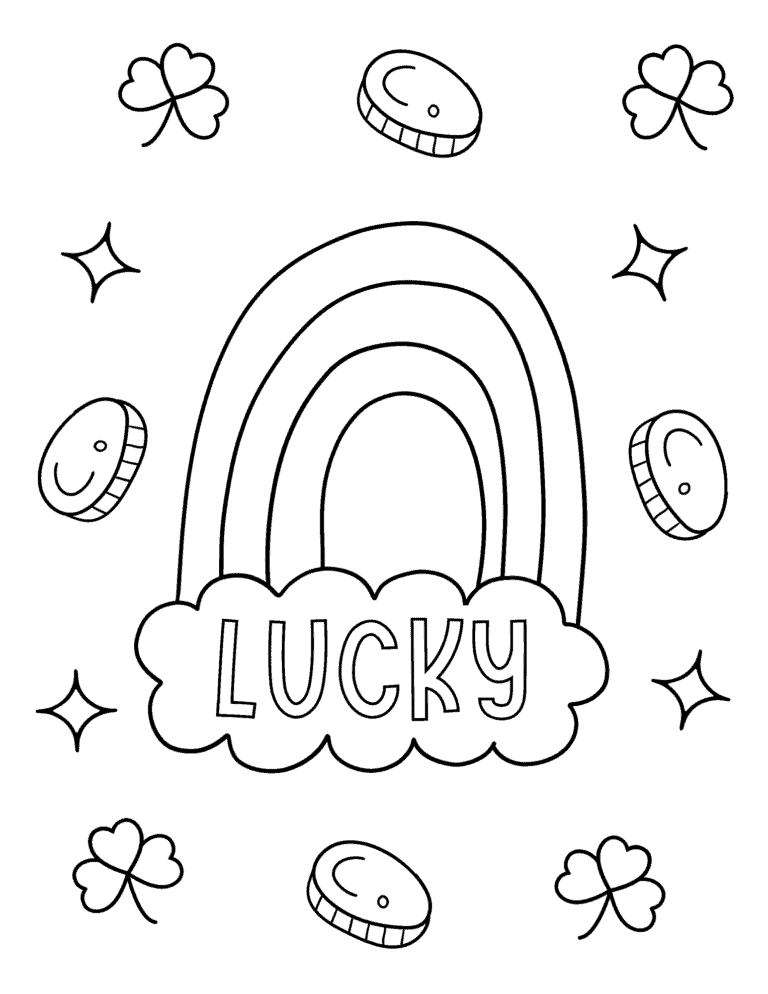 20 Free St Patrick's Day Coloring Pages for Kids - Prudent Penny Pincher