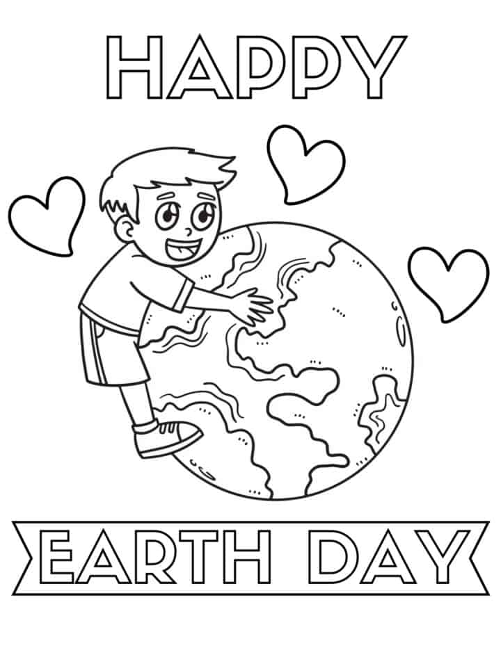 Free Printable Earth Day Coloring Pages for Kids - Prudent Penny Pincher