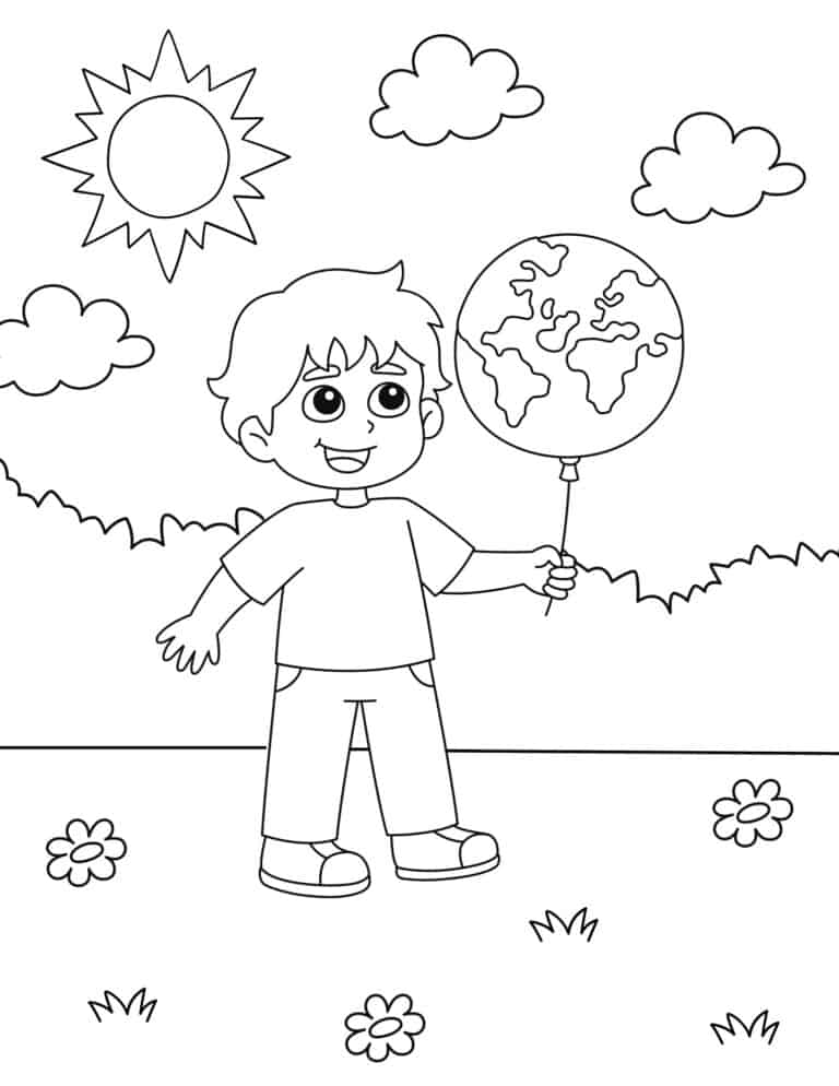 Free Printable Earth Day Coloring Pages for Kids - Prudent Penny Pincher