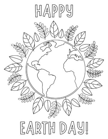 Free Printable Earth Day Coloring Pages for Kids - Prudent Penny Pincher