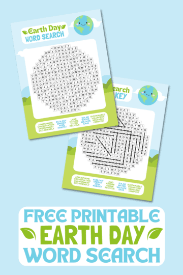 Free Printable Earth Day Word Search for Kids - Prudent Penny Pincher