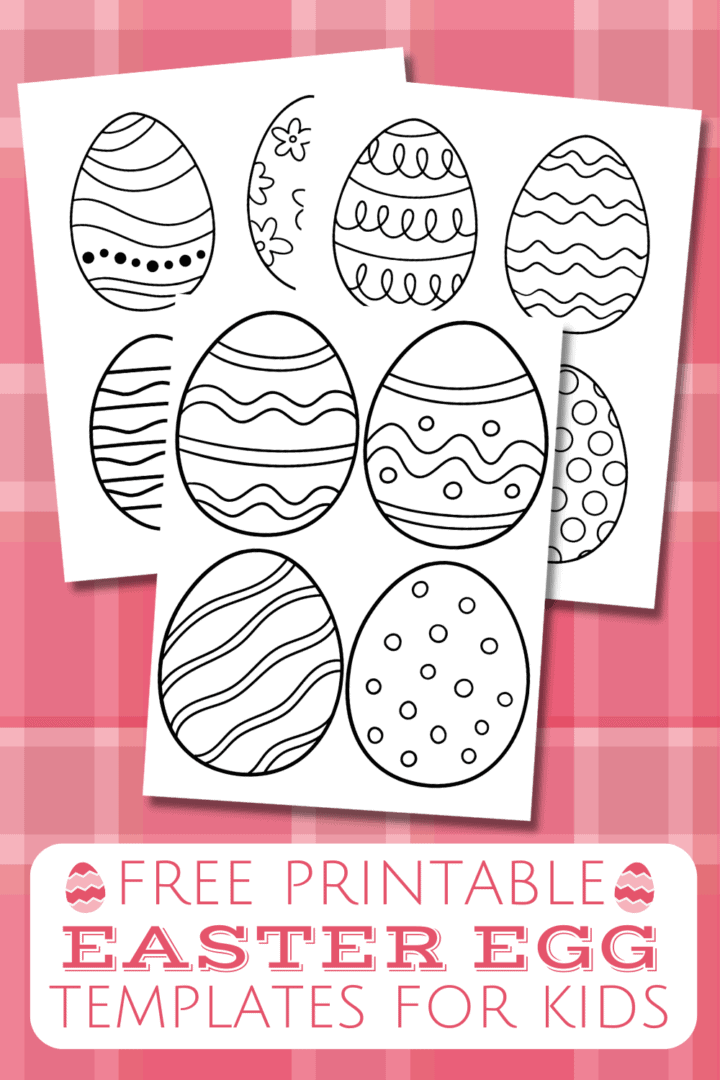 Free Printable Easter Egg Templates For Kids' Easter Crafts - Prudent ...