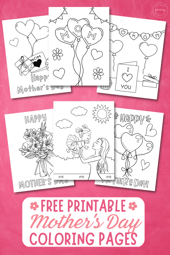 20 Free Printable Mother's Day Coloring Pages for Kids - Prudent Penny