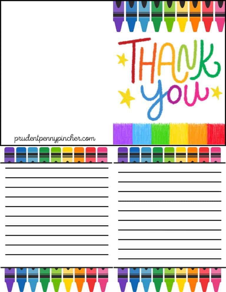 10 Free Teacher Appreciation Card Printables - Prudent Penny Pincher