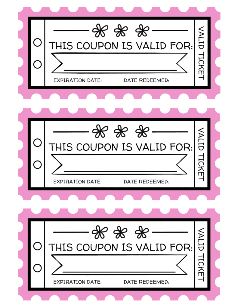 Free Printable Mother's Day Coupon Book Prudent Penny Pincher