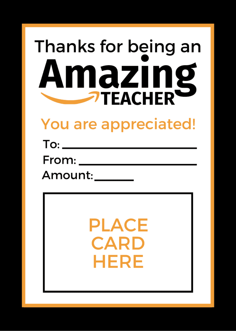 Free Printable Teacher Appreciation Gift Cards - Prudent Penny Pincher