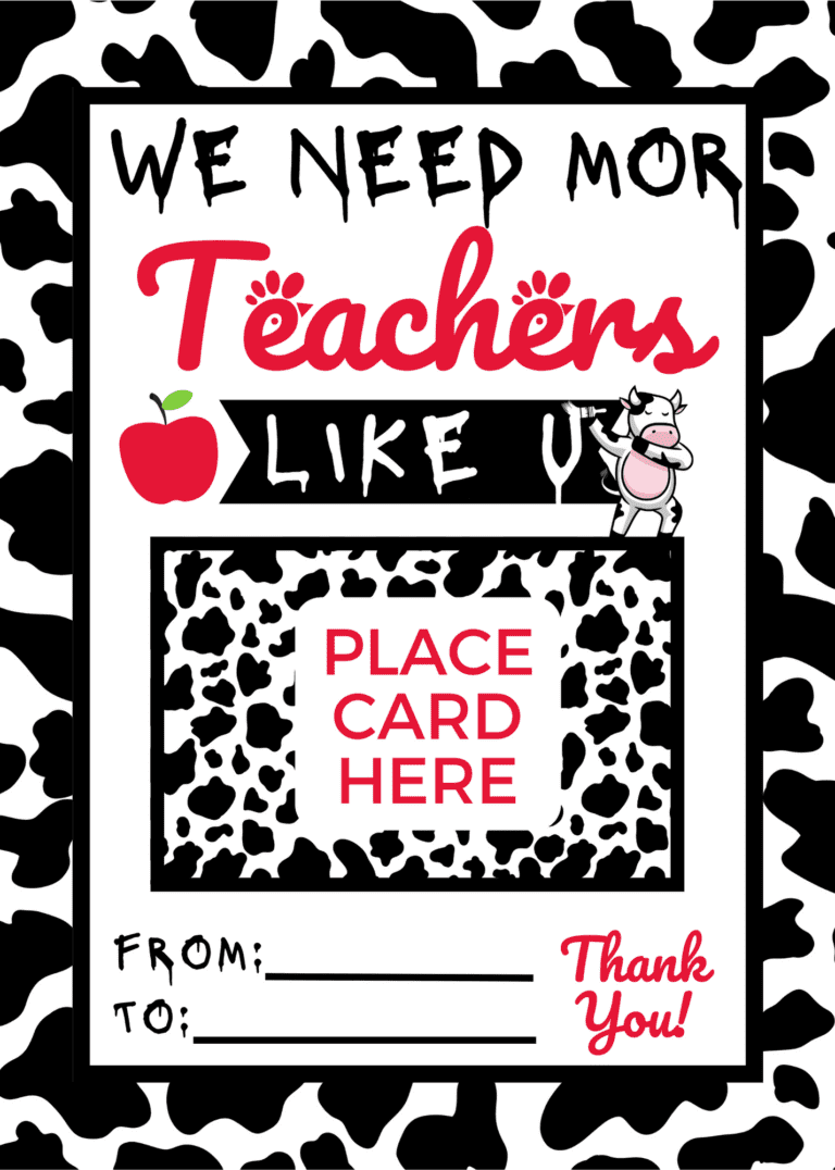 Free Printable Teacher Appreciation T Cards Prudent Penny Pincher 1604