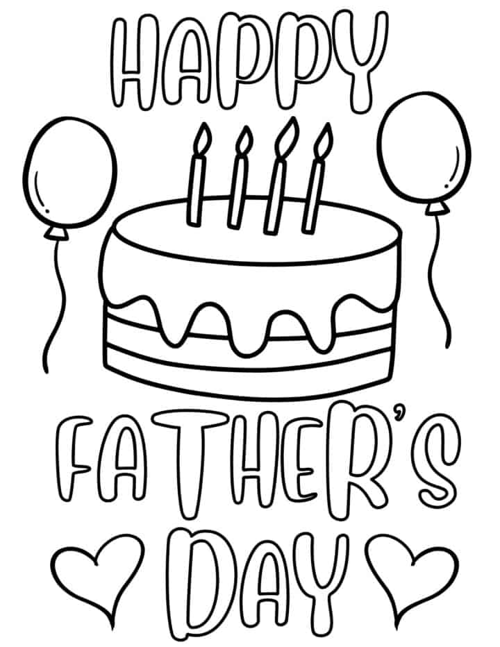 25 Free Printable Father's Day Coloring Pages for Kids - Prudent Penny ...