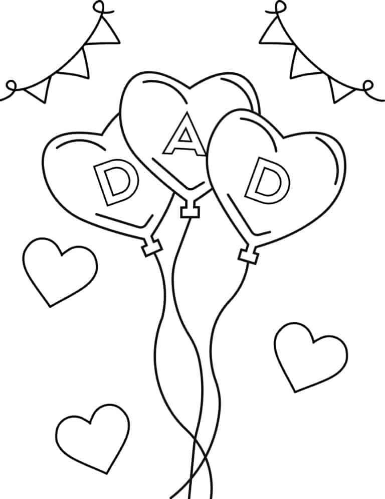 25 Free Printable Father's Day Coloring Pages for Kids - Prudent Penny ...